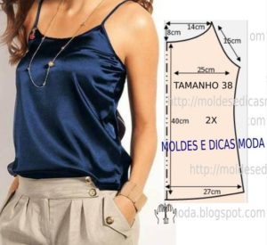 molde de blusa fácil de fazer