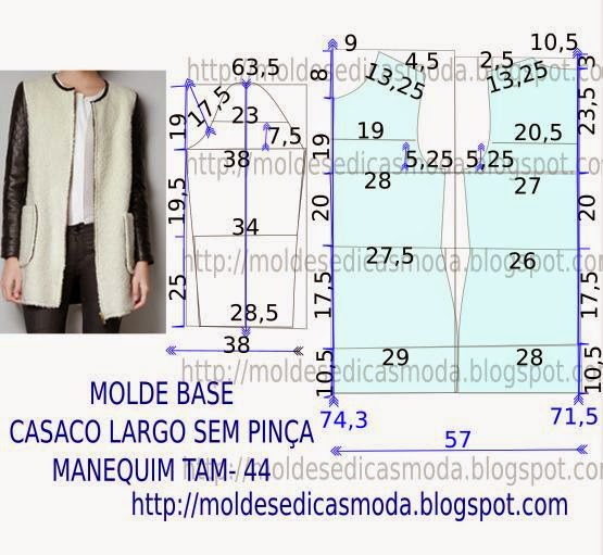 TABELA DE MEDIDAS PARA MANEQUIM FEMININO 34 a 46 ~ Moldes Moda por