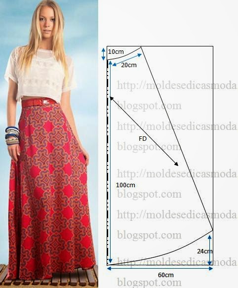 Modelo de 2024 saia evasê