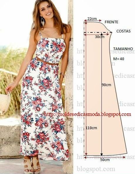 Vestido longo store fácil de fazer