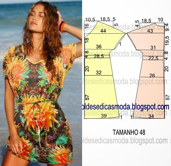 Saida de praia de hot sale organza