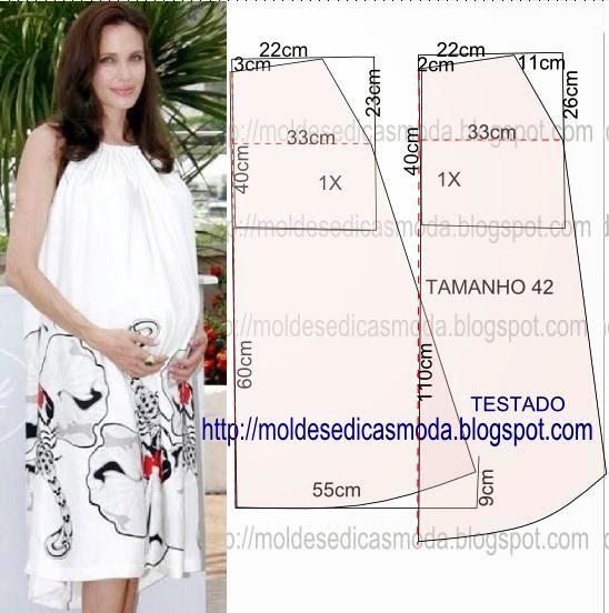 Modelo de best sale vestido para gestantes