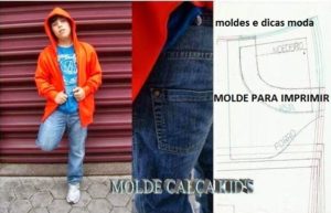 molde calça kid's