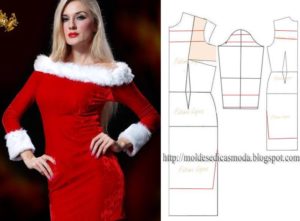 vestido alusivo à época de natal