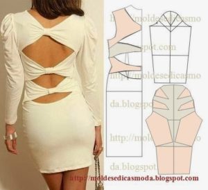 vestido com manga franzida