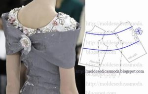 detalhes e design de vestidos