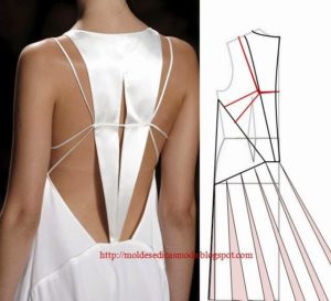 detalhes de modelação de vestidos