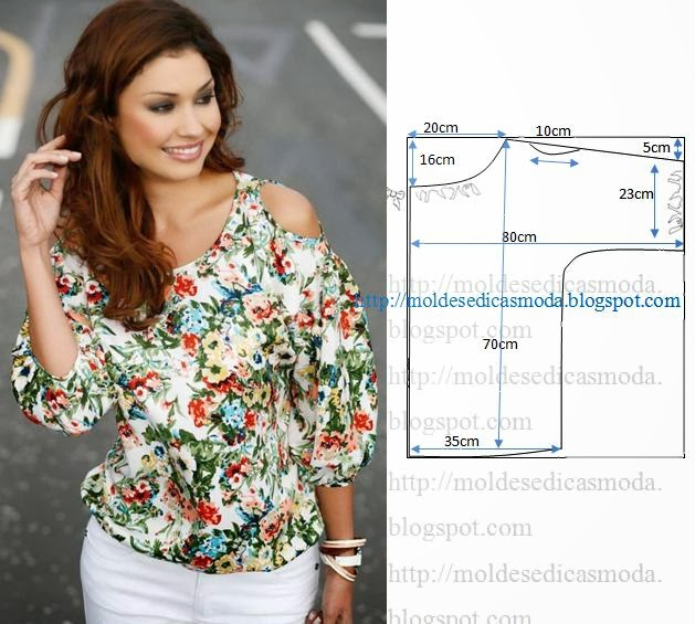 modelo blusa de tecido