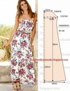 vestido floral comprido