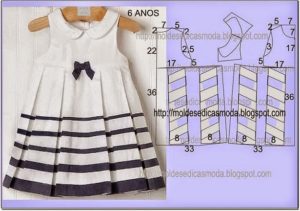 molde de vestido infantil grátis