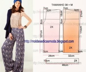 calça pantalona estampada