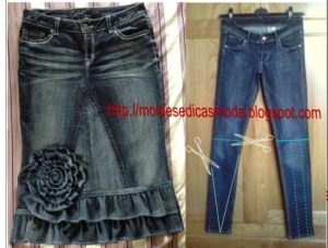 reciclagem de calça jeans