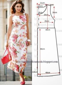 vestido floral longo