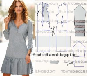 vestido casual curto