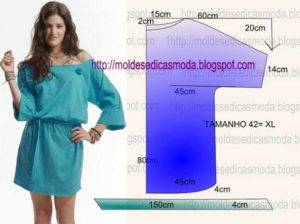 vestido fácil azul claro