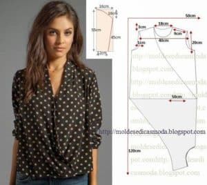 blusa feminina transpassada