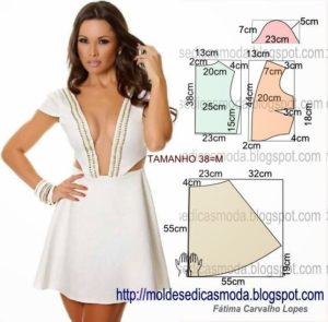 vestido decote longo