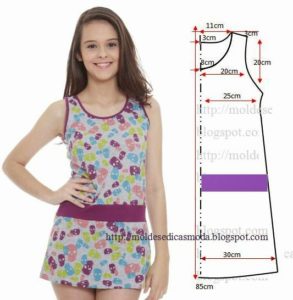 vestido casual estampado