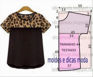 Blusa Com Escapulário Tigresa