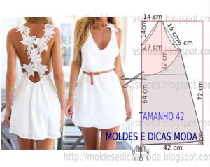 vestido com alça em renda