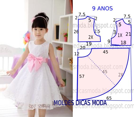 Molde Vestido Saia Dupla Baby Alive G