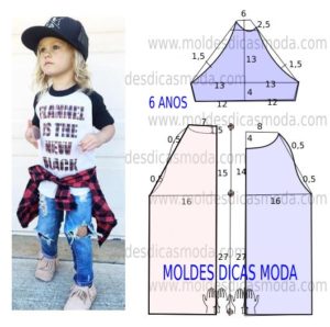 Sada put forward Monarch Camisola - Moldes Dicas Moda