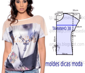 blusa em tule transparente