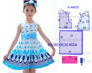 vestido para menina